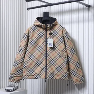 BBR Check Horse Appliqué Reversible Jacket