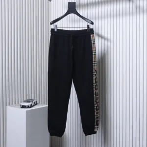 BBR Check Side Panel Cotton Trousers