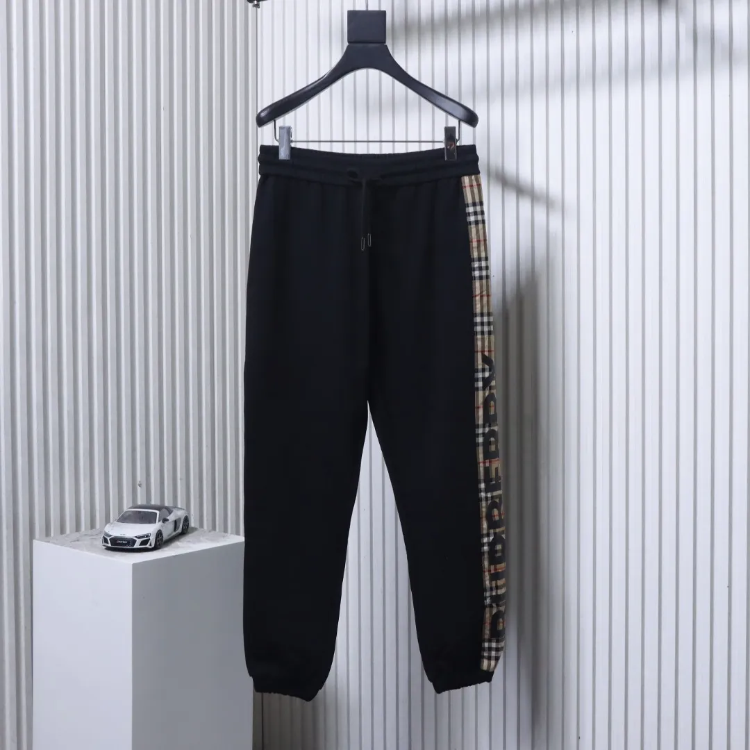 BBR Check Side Panel Cotton Trousers