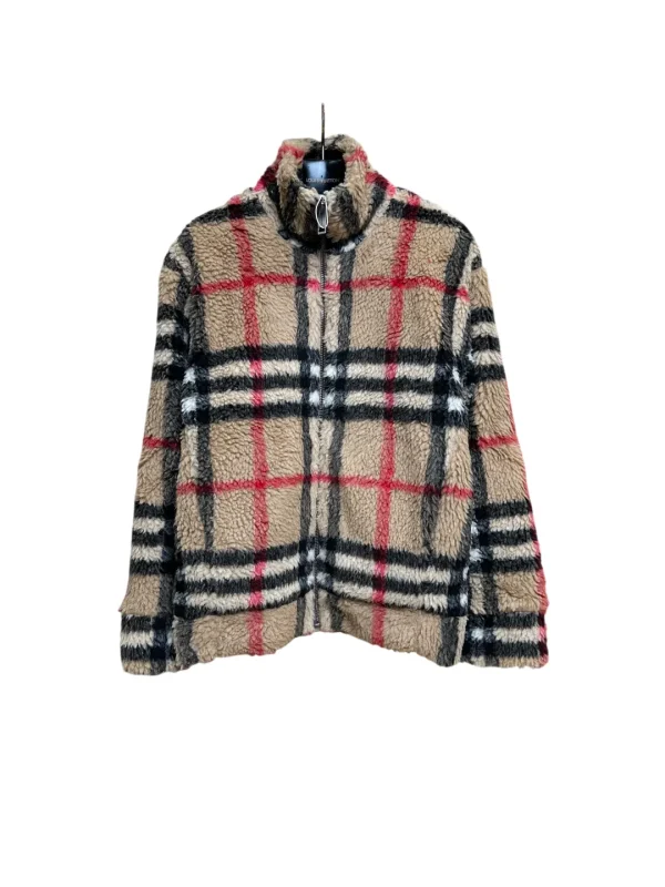 BBR Classic Check Shearling Stand Collar Jacket