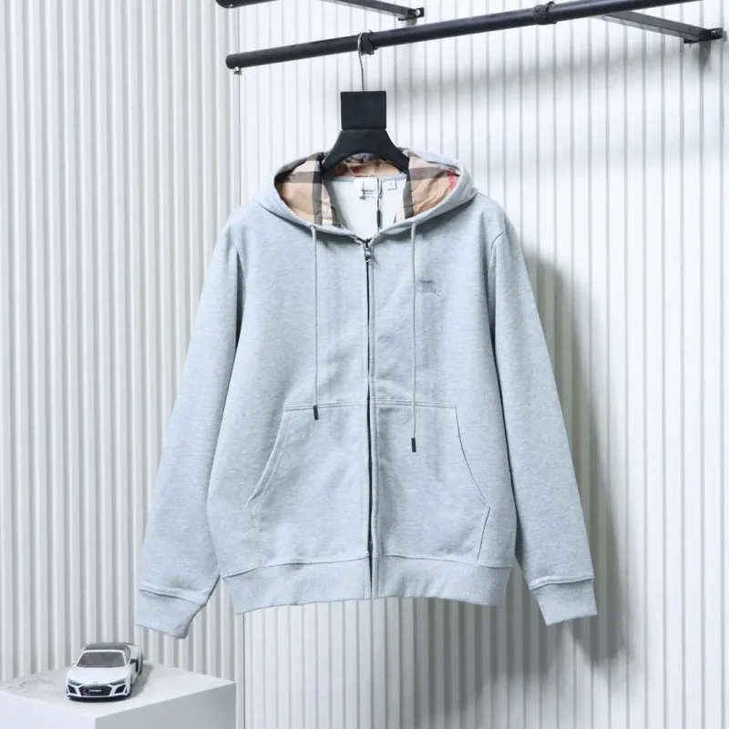 BBR Equestrian Knight Check Hooded Zip-Up Jacket