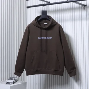 BBR Logo Print Fleece-Lined Cotton Hoodie