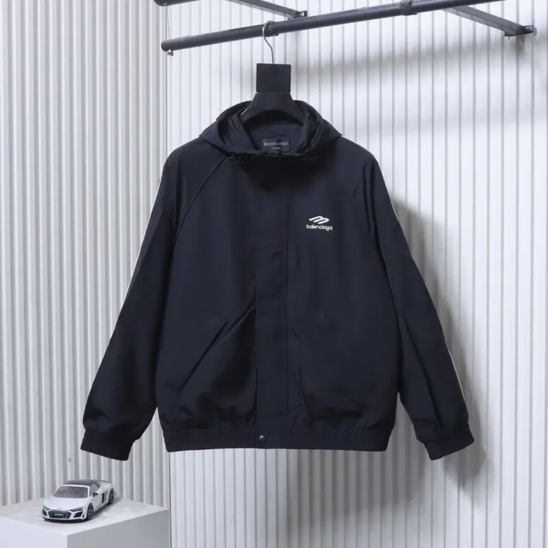 BLCG 3M Embroidered Logo Hooded Zip-Up Jacket