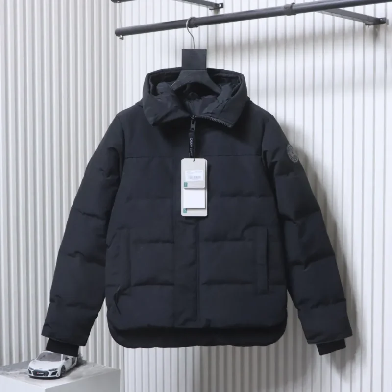 C.G. Classic Hooded "Gray Patch" Down Jacket