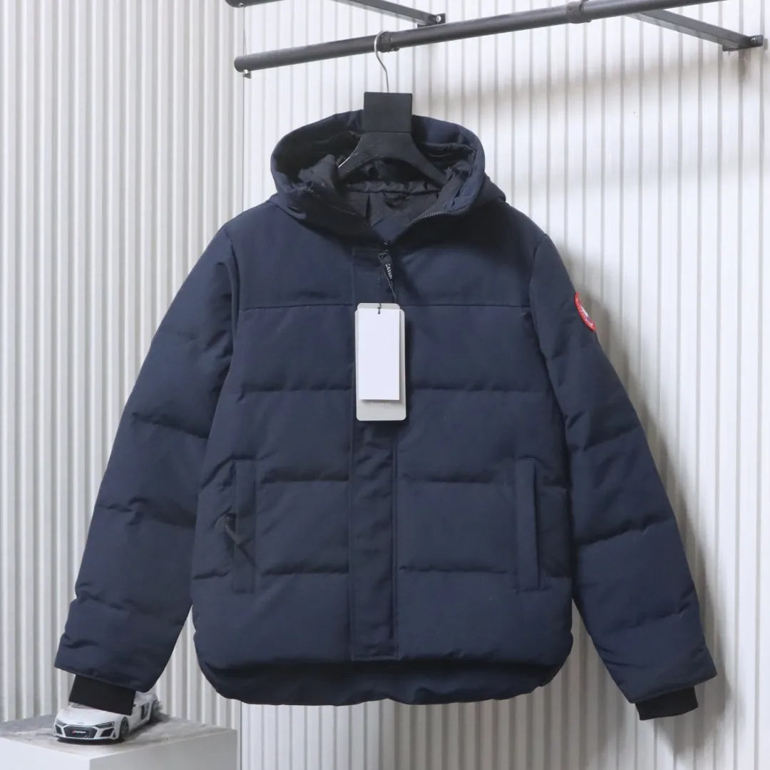 C.G. Classic Hooded Red Patch Down Jacket