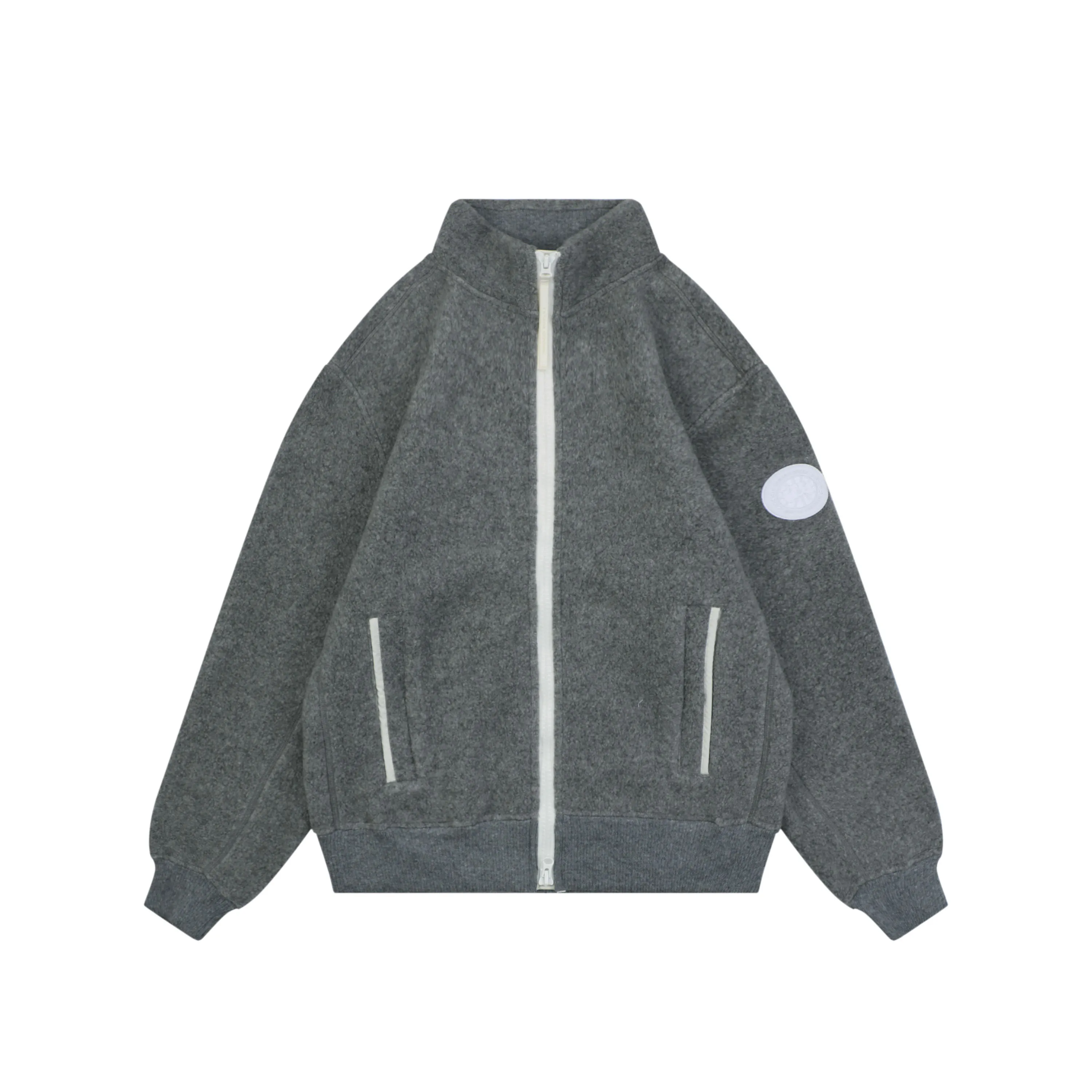 CG Wool Blend Fleece Stand Collar Jacket