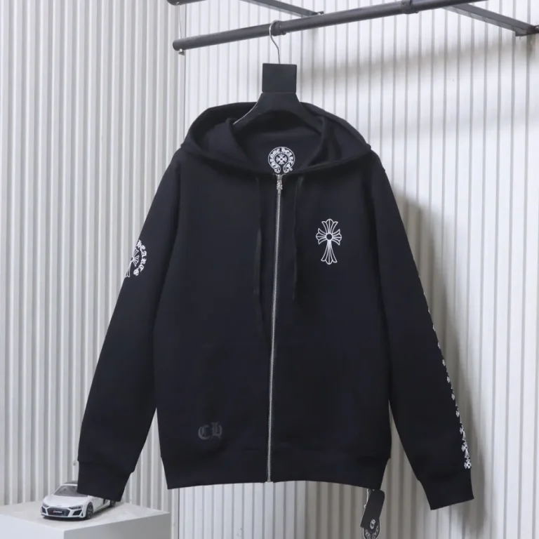 CH Cross Logo Zip-Up Hoodie