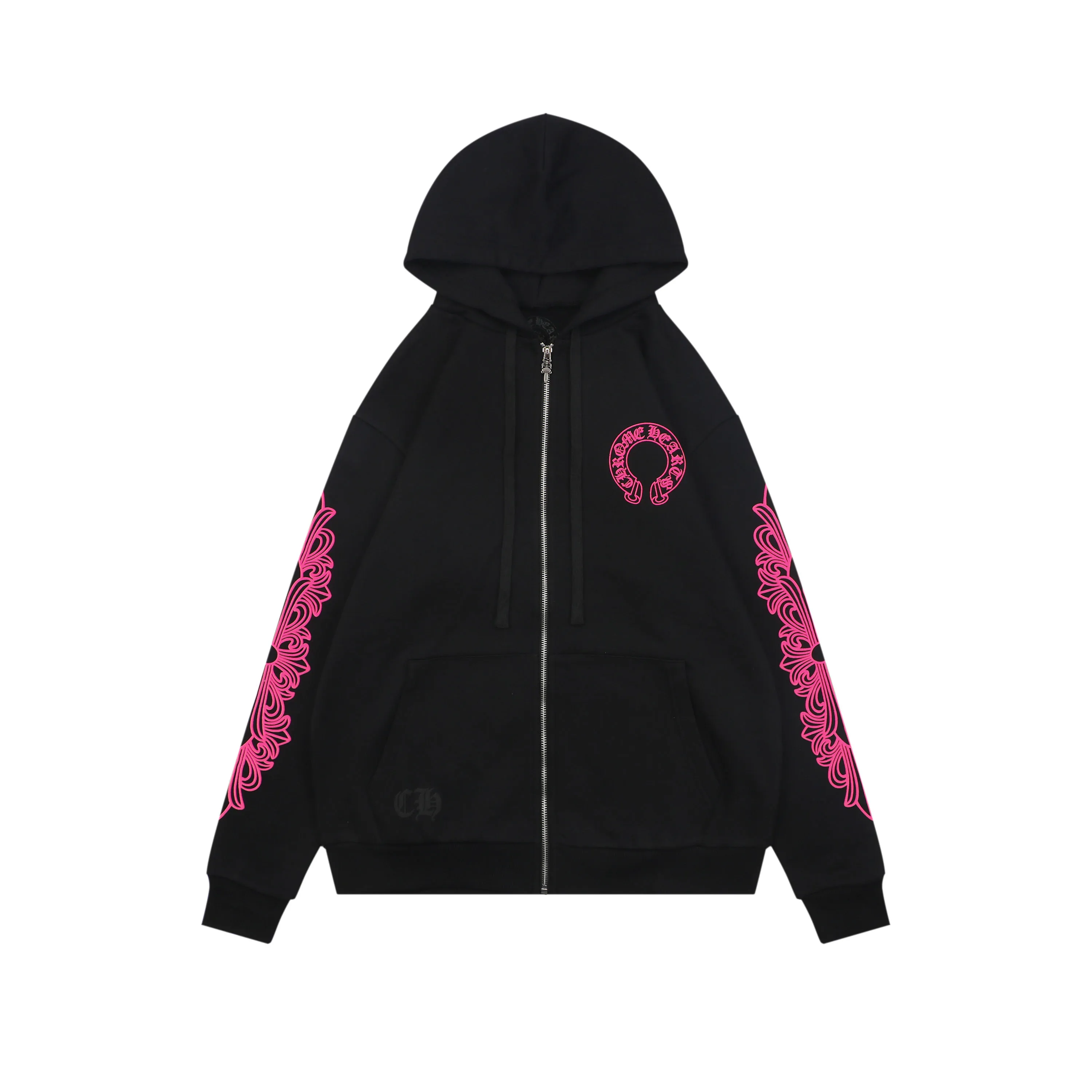 CH Sanskrit Scroll Cross Zip-Up Hoodie