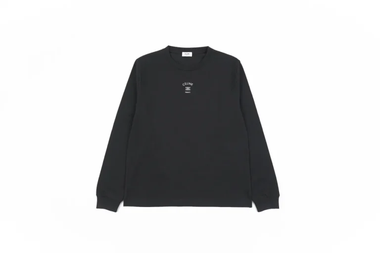 CLN Triomphe Embroidered Crew Neck Long Sleeve T-Shirt