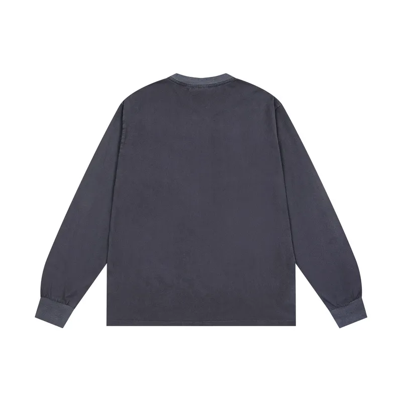 Back View Carhartt Classic Pocket Distressed Long-Sleeve Shirt