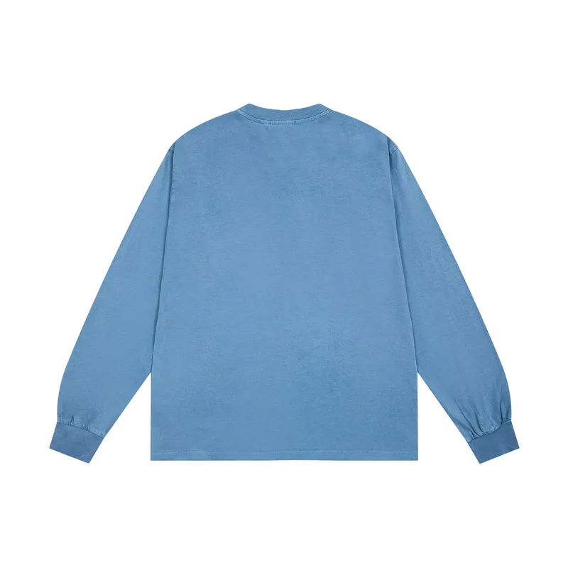 Back View Carhartt Classic Pocket Distressed Long-Sleeve Shirt