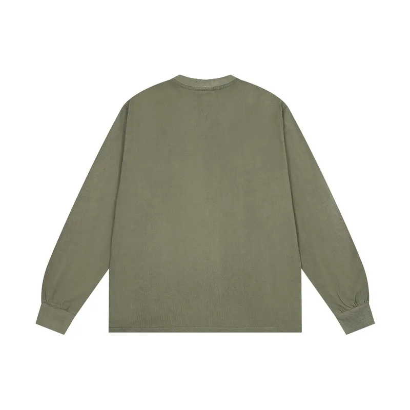 Back View Carhartt Classic Pocket Distressed Long-Sleeve Shirt