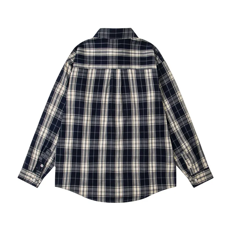 Back View Carhartt WIP Classic Plaid Pocket Long Sleeve Shirt