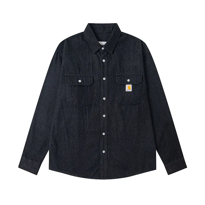 Carhartt WIP Double Pocket Washed Denim Workwear Shirt