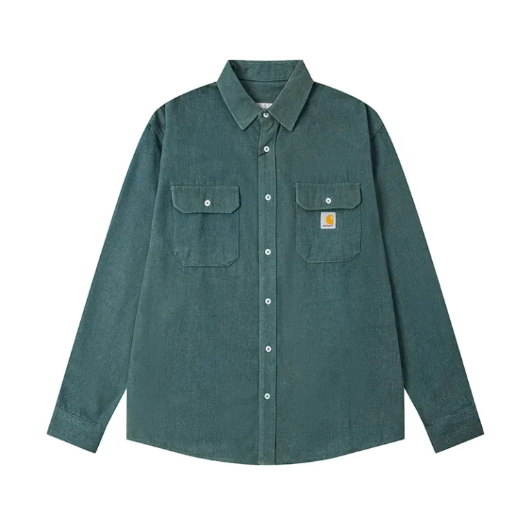 Carhartt WIP Double Pocket Washed Denim Workwear Shirt