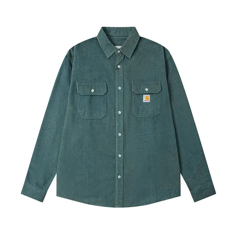 Carhartt WIP Double Pocket Washed Denim Workwear Shirt