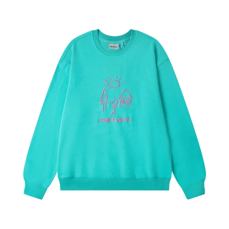 Carhartt WIP Embroidered Graphic Crew Neck Sweatshirt