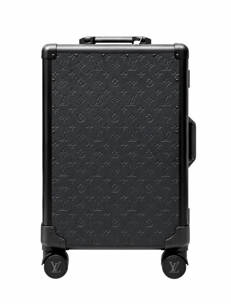 Embossed Monogram Rolling Travel Luggage