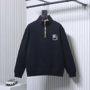 Equestrian Knight Check Half-Zip Sweatshirt