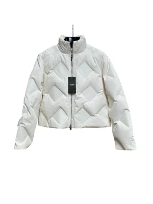 FF Women's Monogram Stand Collar Duck Down Jacket