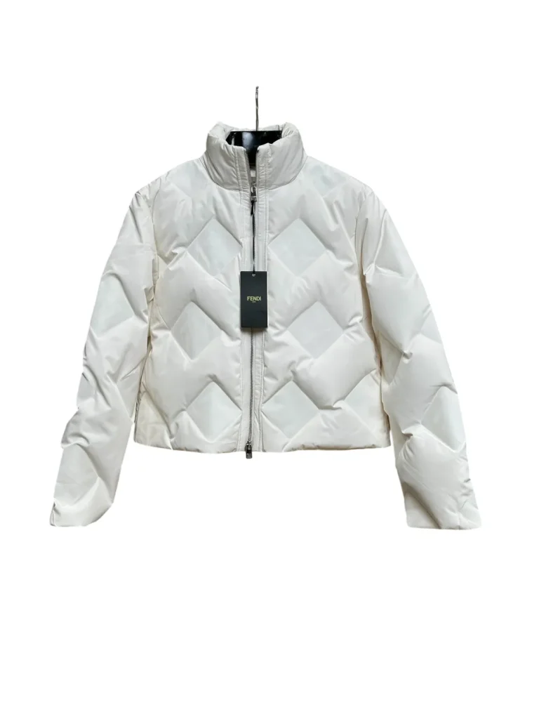 FF Women's Monogram Stand Collar Duck Down Jacket