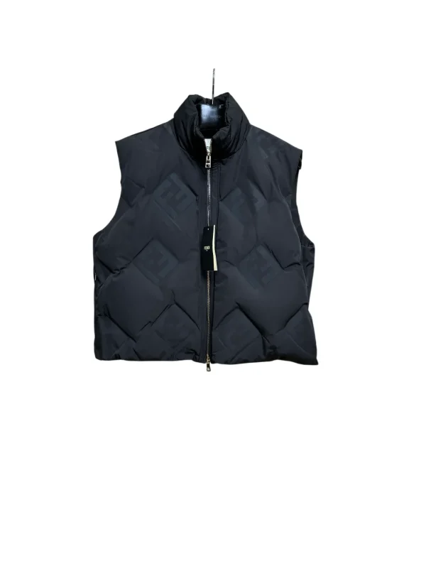 FF Women's Monogram Stand Collar Duck Down Vest