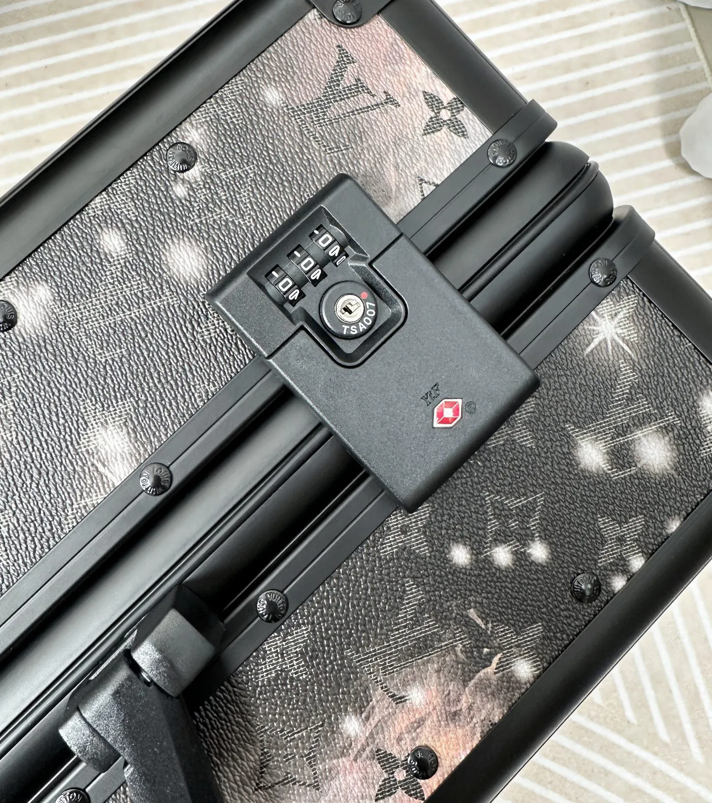 Galaxy monogram luggage TSA combination lock