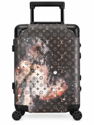 Horizon Monogram Galaxy Rolling Suitcase Front View