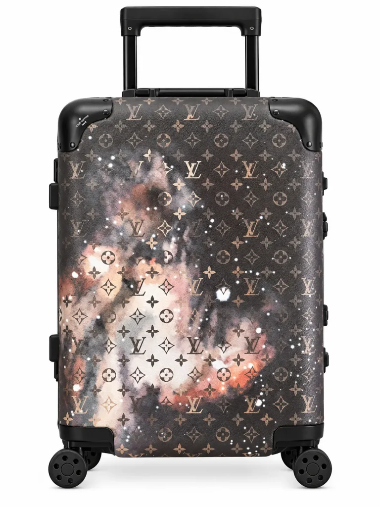 Horizon Monogram Galaxy Rolling Suitcase Front View
