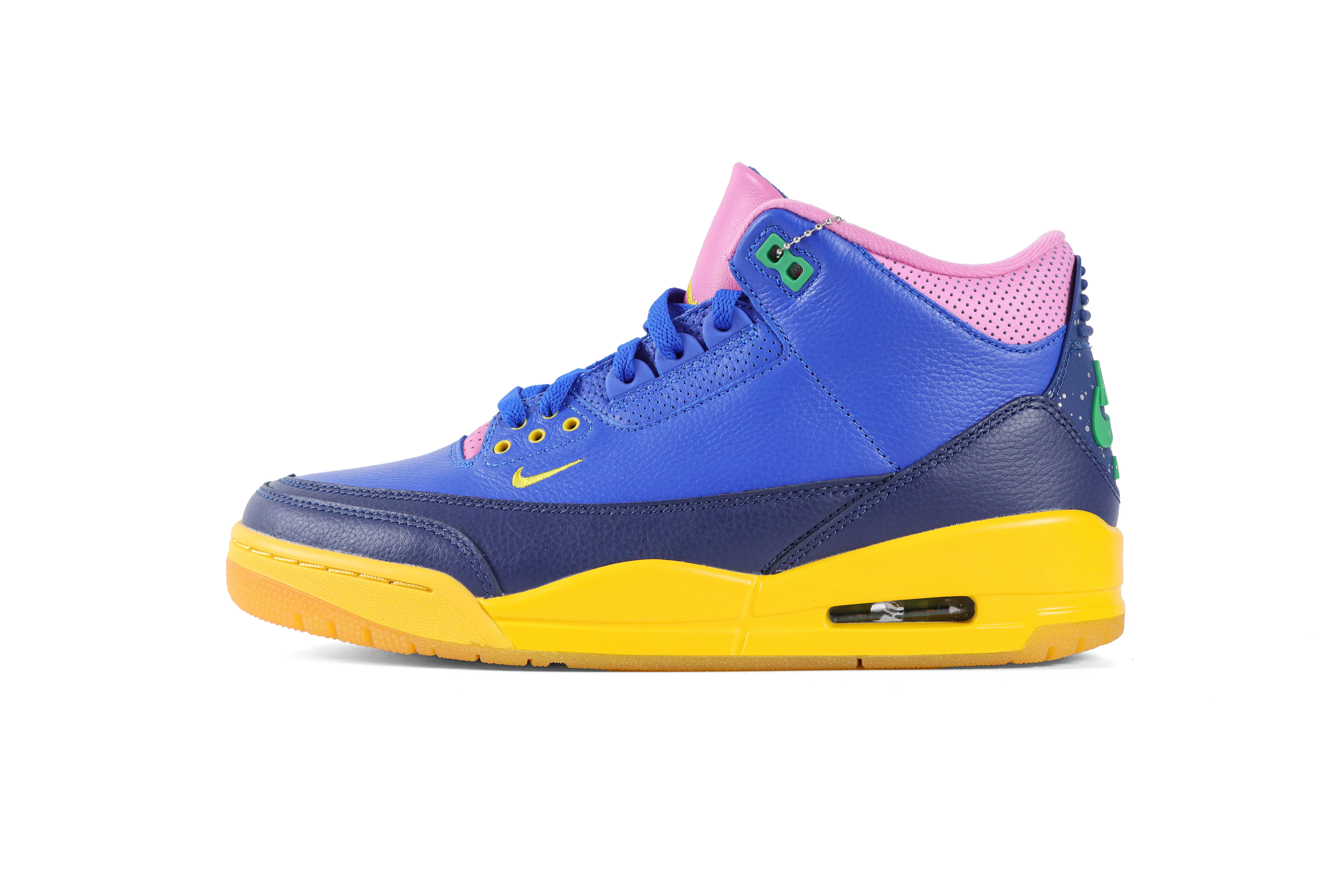 Jordan 3 Retro Brazil Sneakers (3) Left Side View