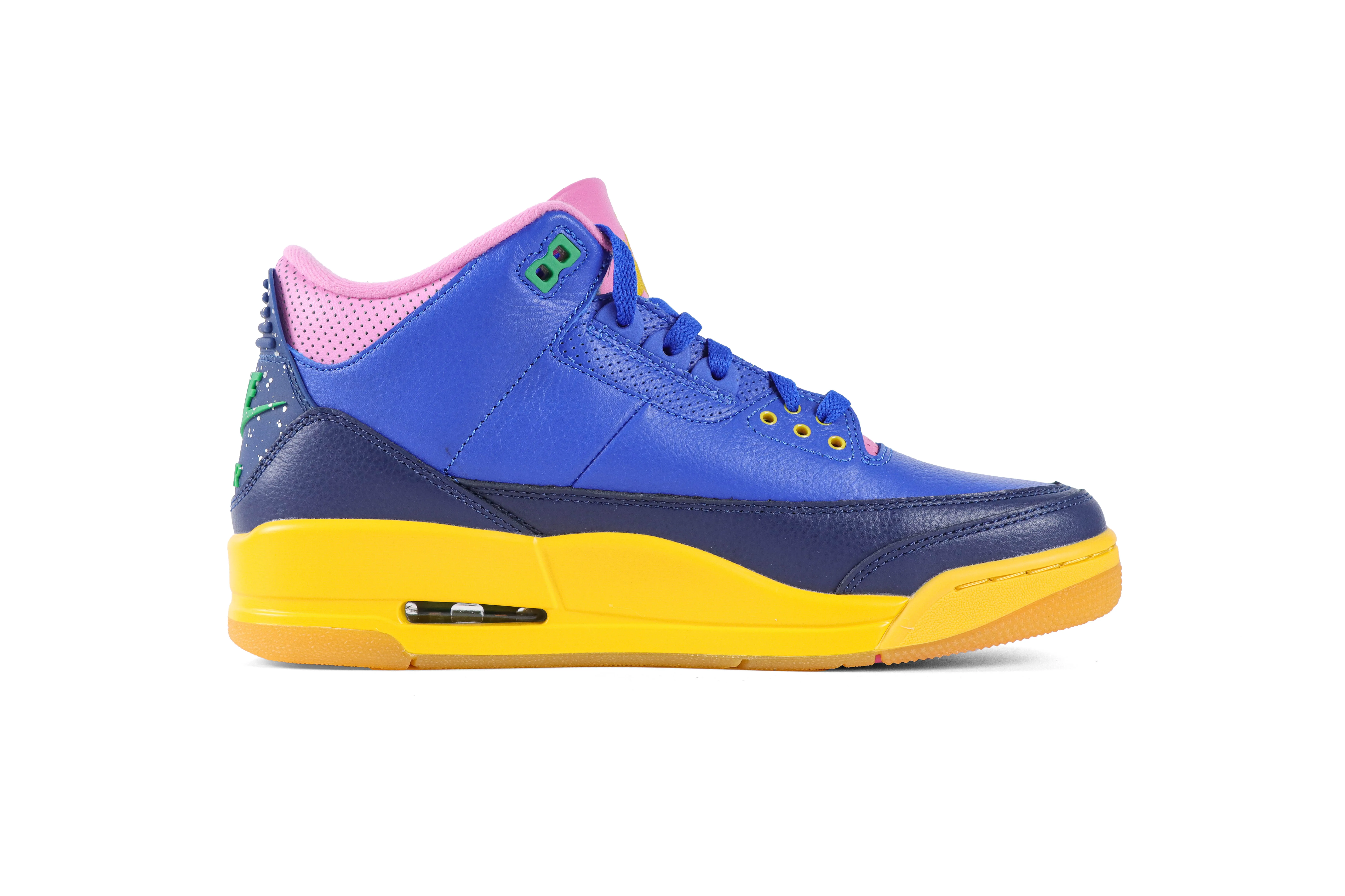 Jordan 3 Retro Brazil Sneakers Left Side View