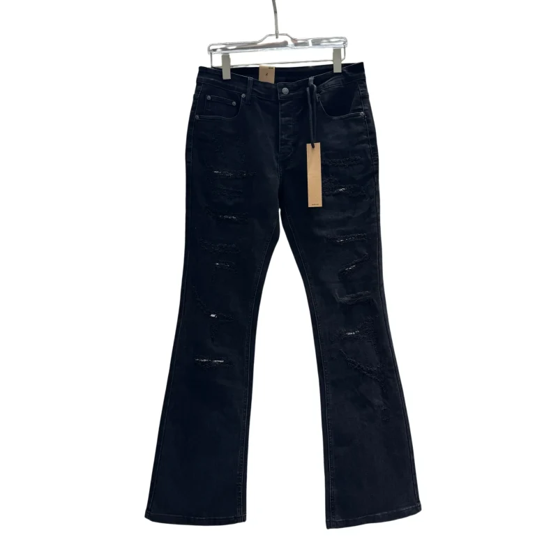 Ksubi Distressed Ripped Flare Jeans