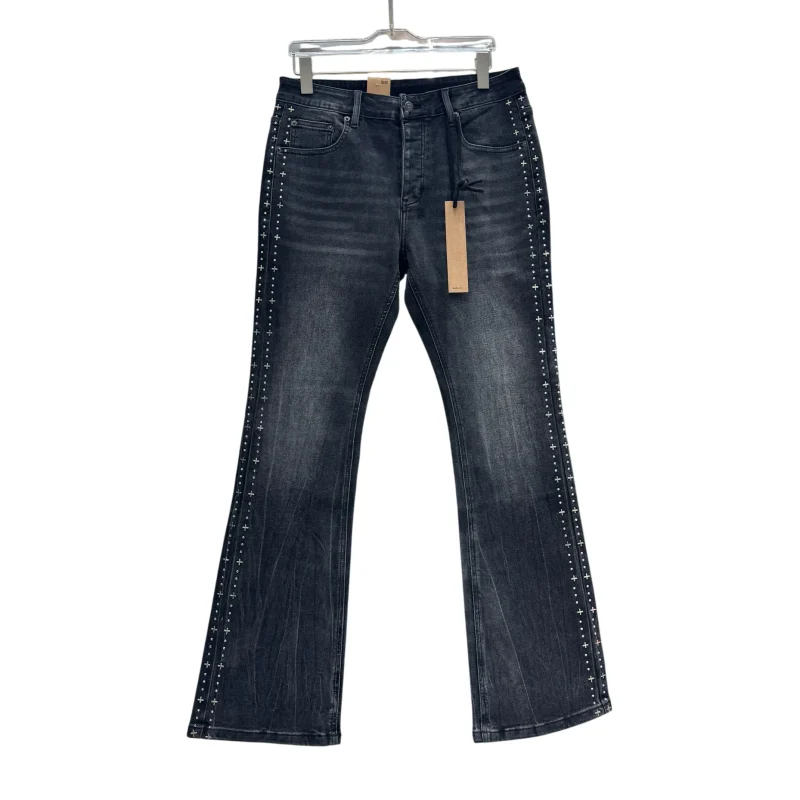 Ksubi Studded Side Stripe Flare Jeans