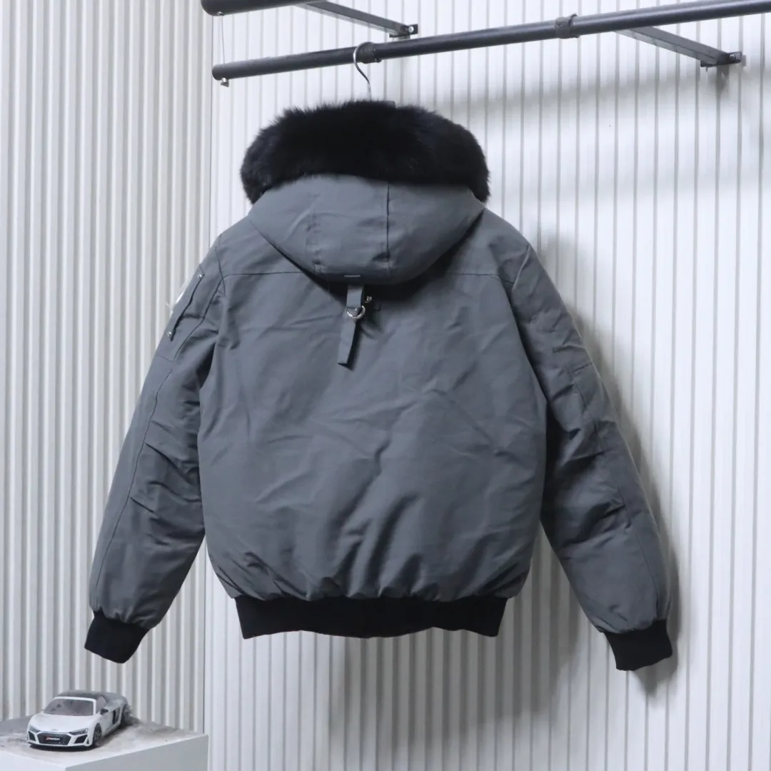 Back View M.K. 2002 Silver Scissors Short Fur Collar Down Jacket
