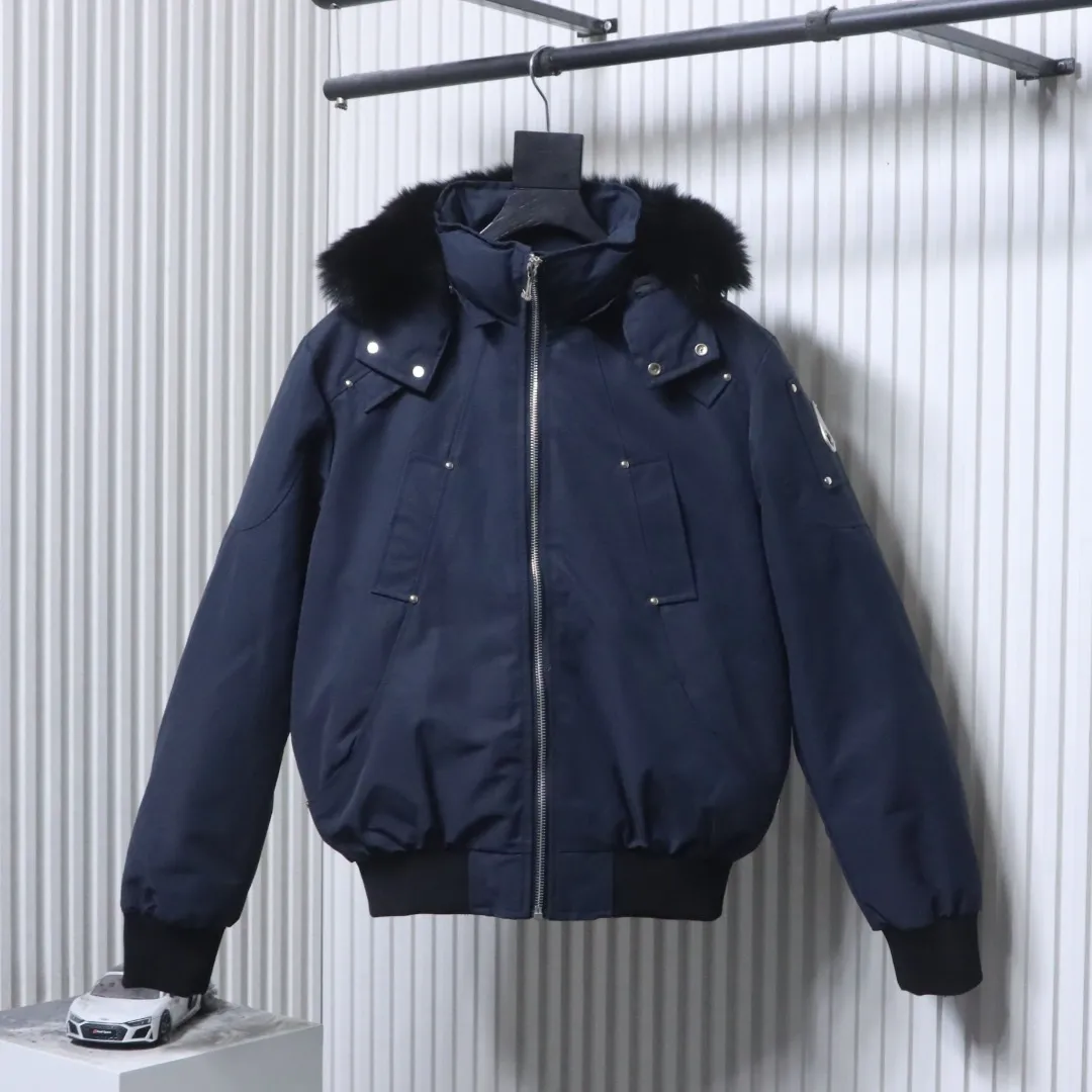 M.K. 2002 Silver Scissors Short Fur Collar Down Jacket