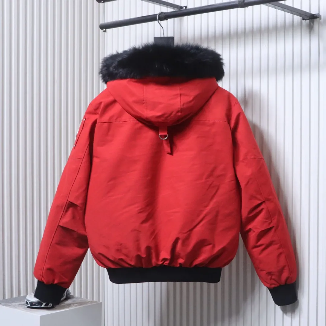 Back View M.K. 2002 Silver Scissors Short Fur Collar Down Jacket