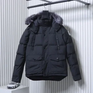 M.K. Fox Fur Hooded Down Jacket