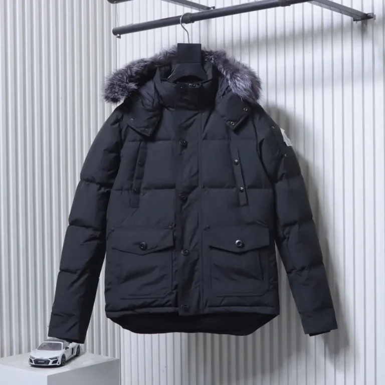 M.K. Fox Fur Hooded Down Jacket