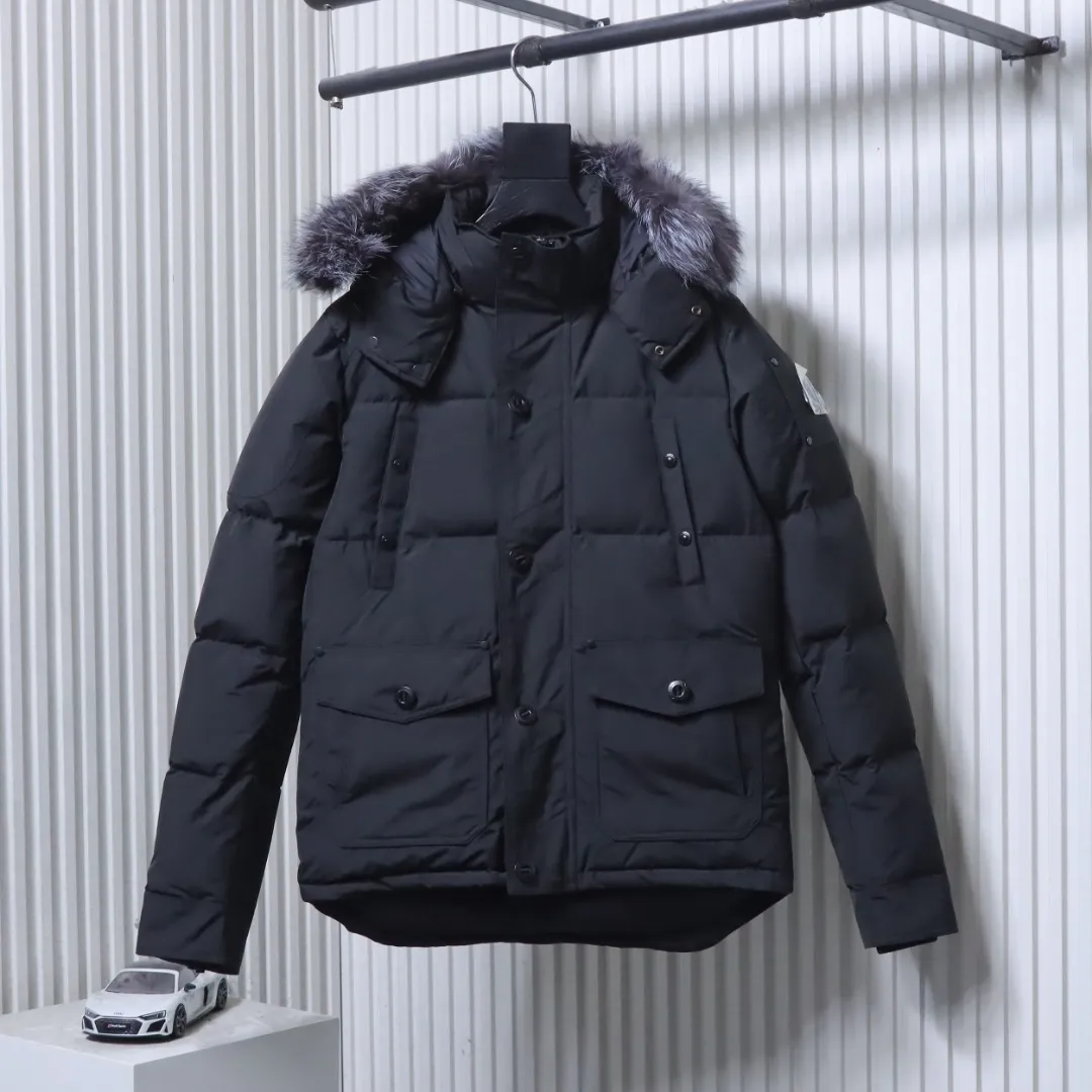 M.K. Fox Fur Hooded Down Jacket