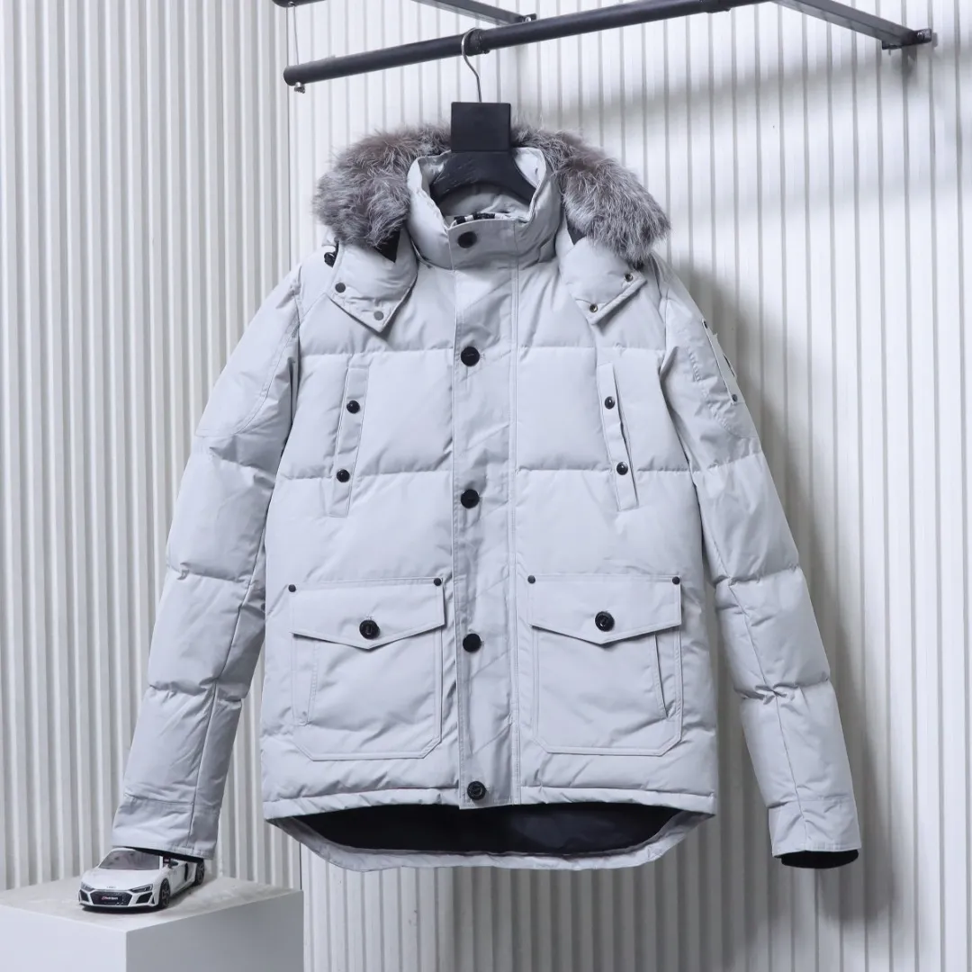 M.K. Fox Fur Hooded Down Jacket