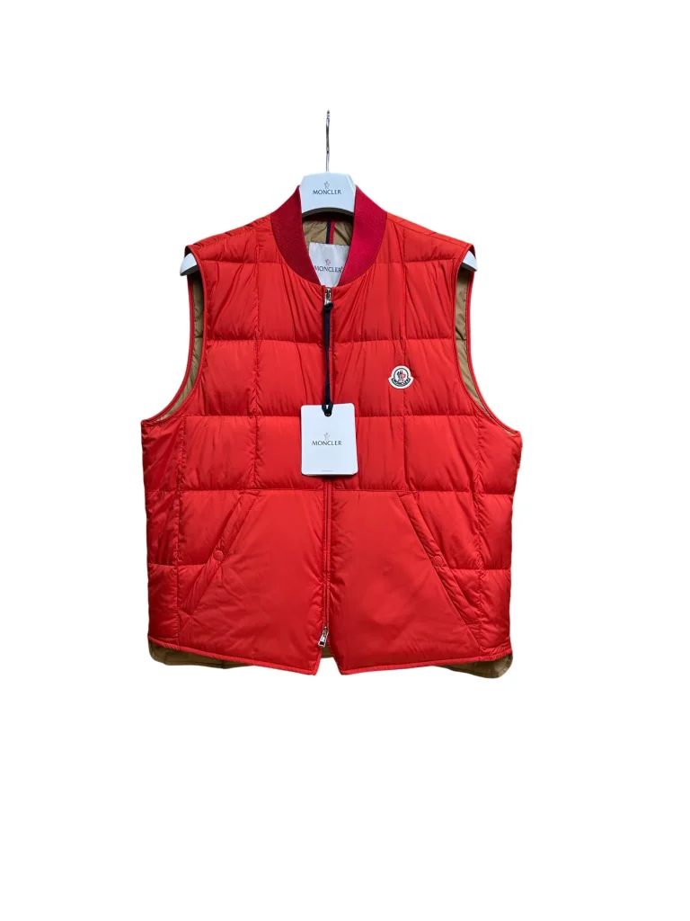 Mcler Baseball Collar Quilted Goose Down Vest