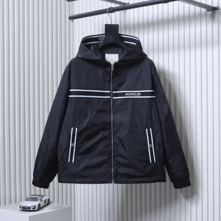 Mcler Embroidered Logo Hooded Windbreaker Jacket