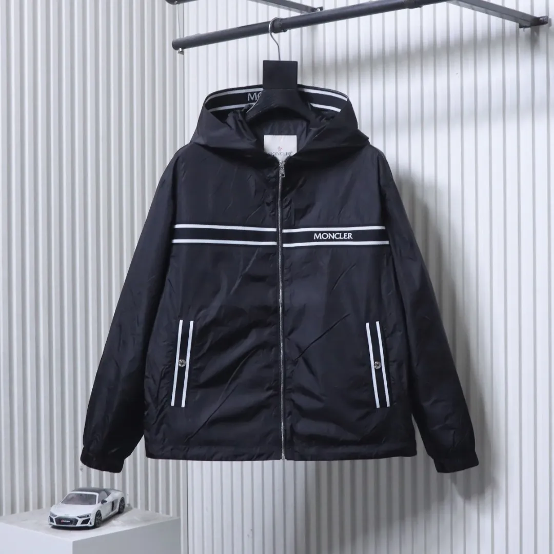 Mcler Embroidered Logo Hooded Windbreaker Jacket