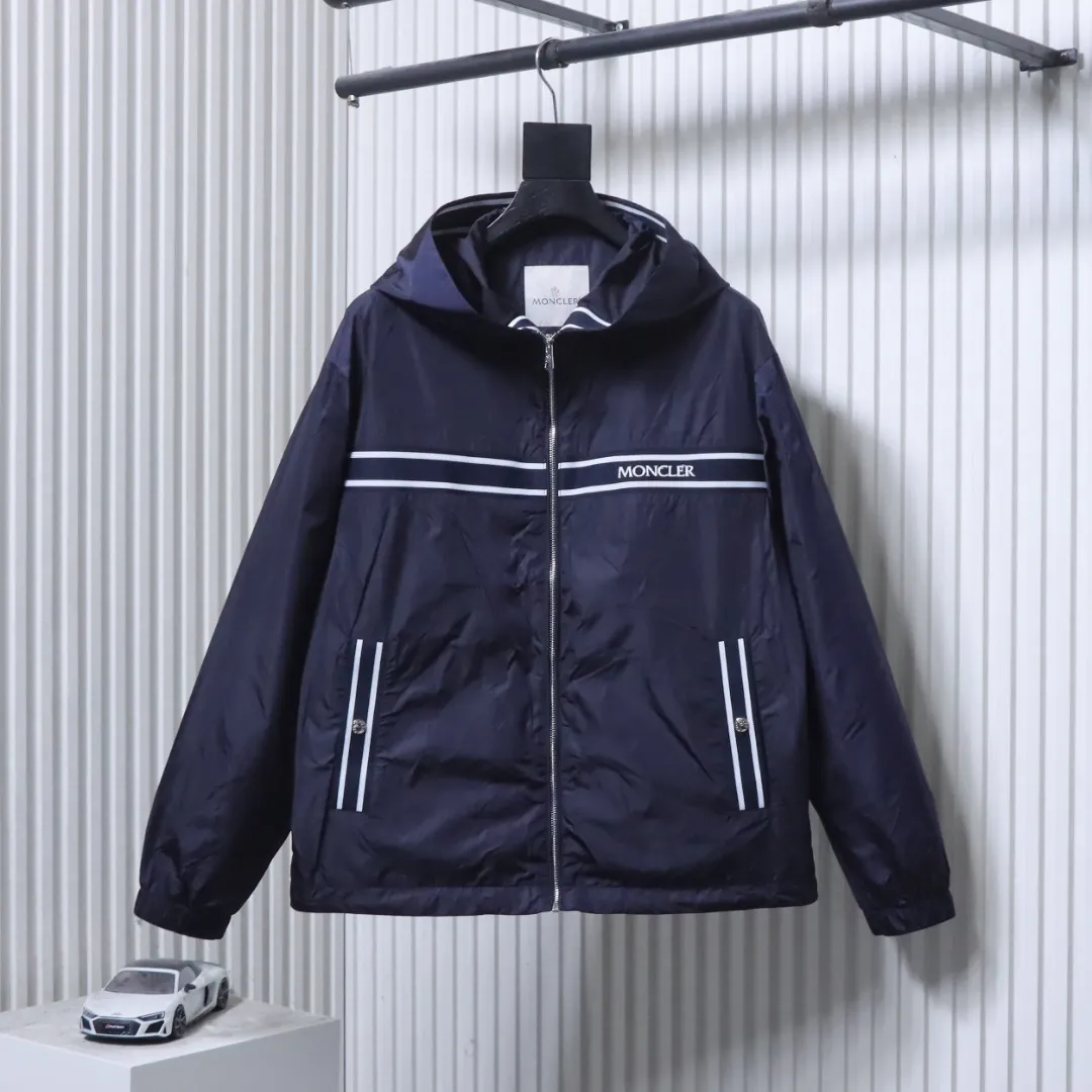 Mcler Embroidered Logo Hooded Windbreaker Jacket