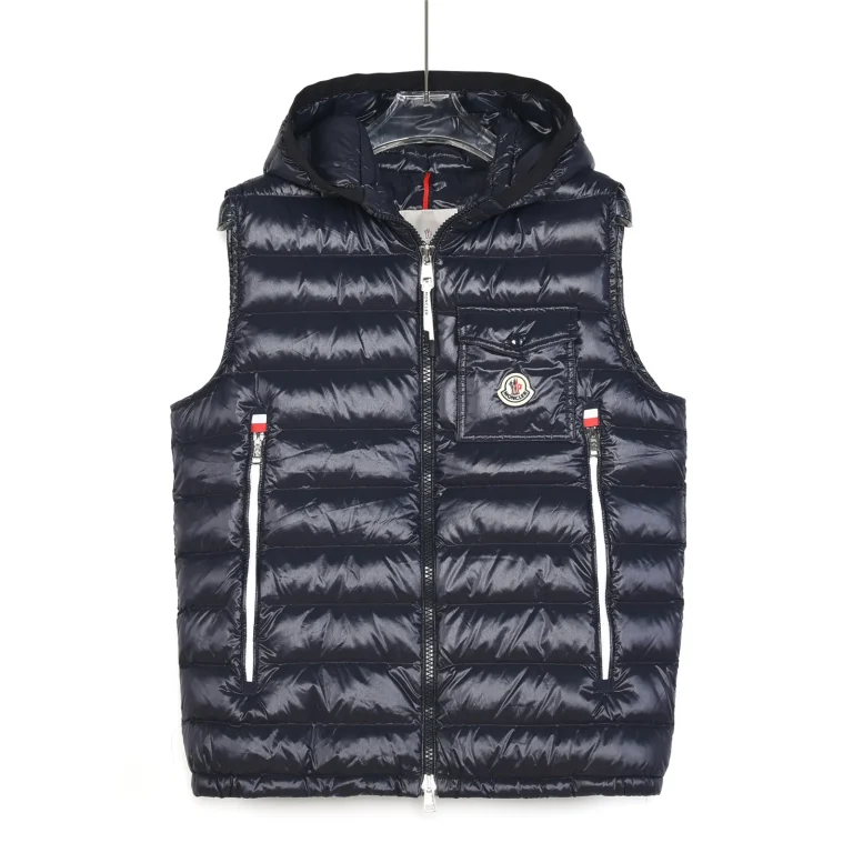 Mcler Gagot Rib Hooded Goose Down Vest