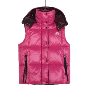 Mcler Luzule Amaranth Red Hooded Down Jacket