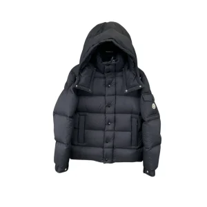 Mcler Maya Anniversary Matte Logo Hooded Down Jacket