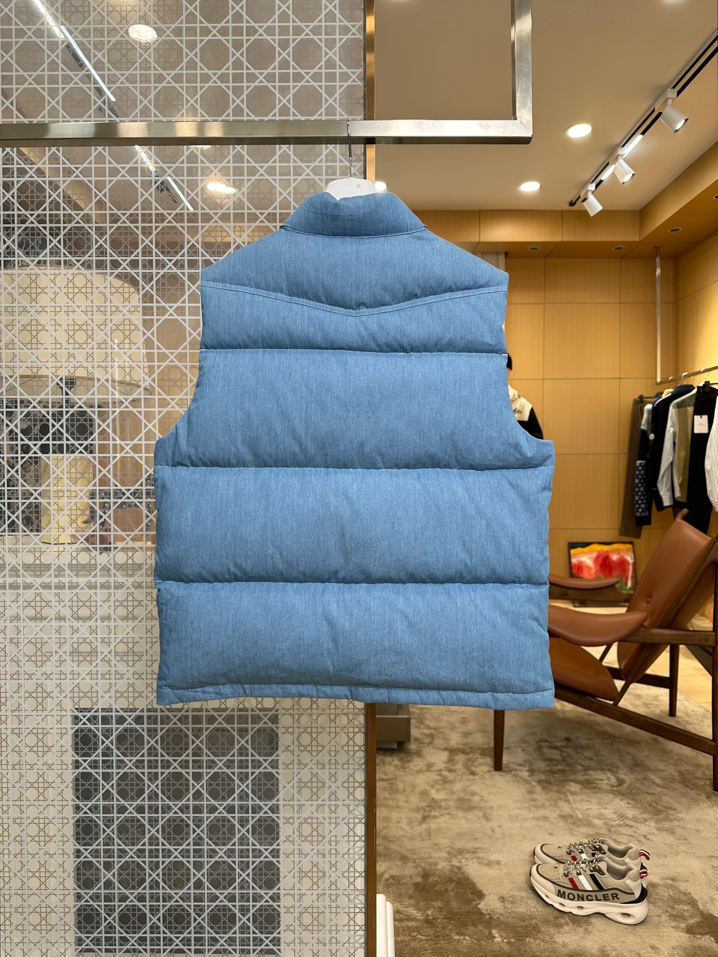 Back View Mcler Multi-Pocket Goose Down Vest