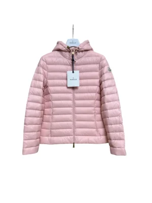 Mcler Quilted Waist-Cinching Hooded Goose Down Jacket