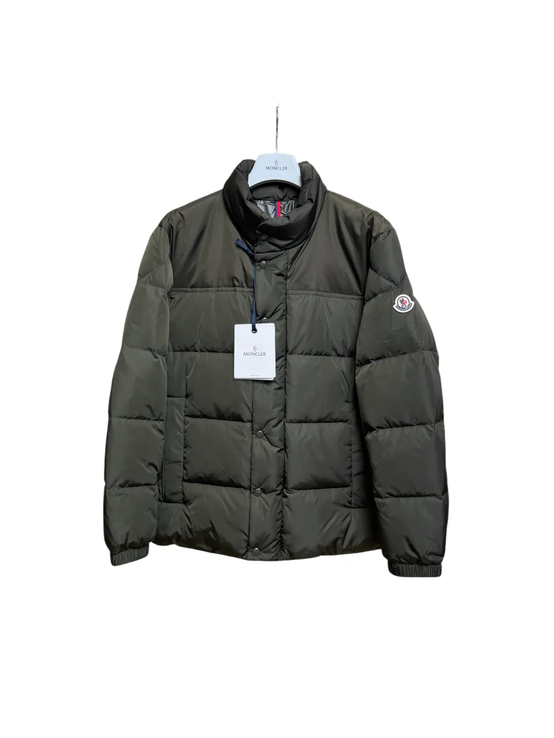 Mcler Stand Collar Patchwork Goose Down Jacket